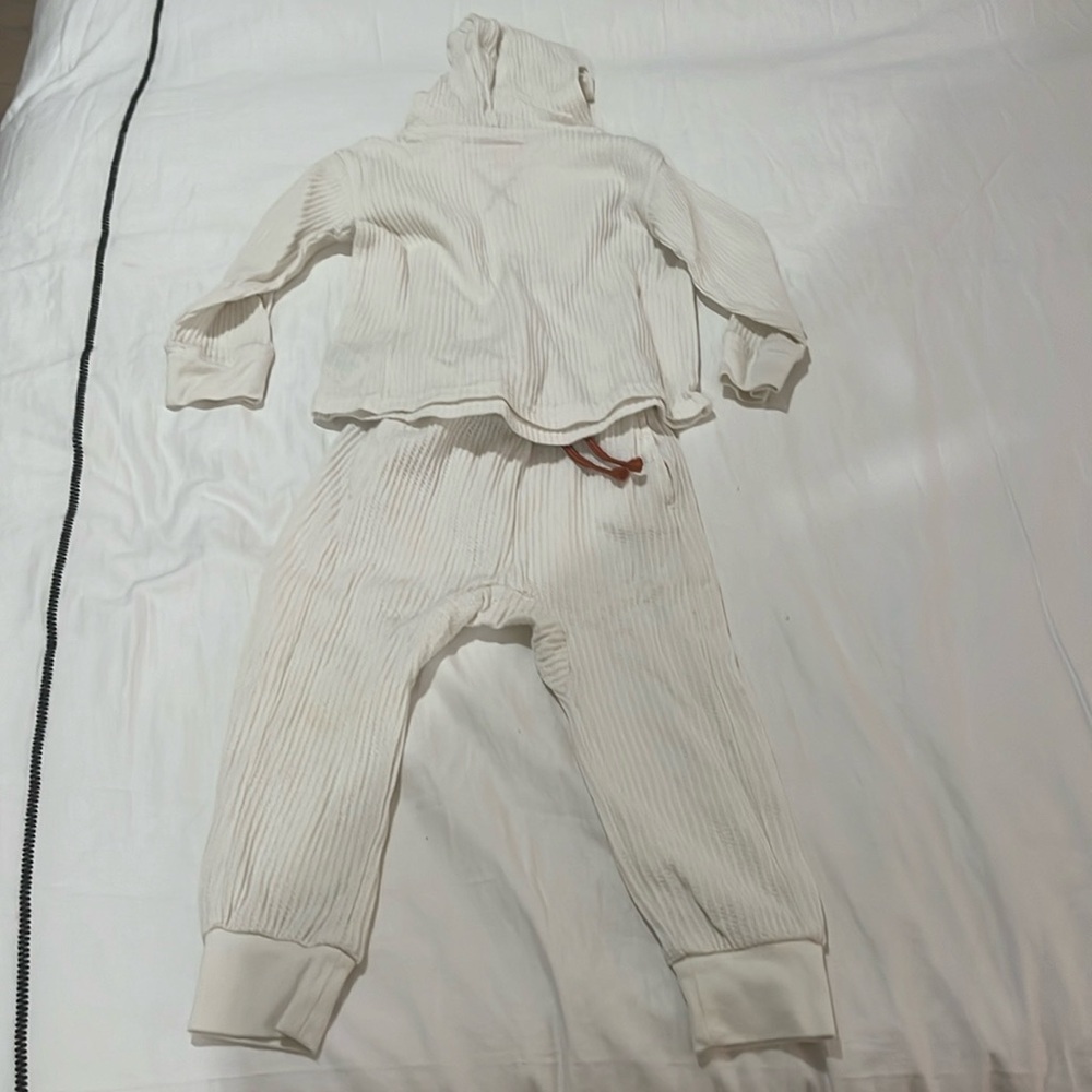 Cozy waffle thermal sweatsuit